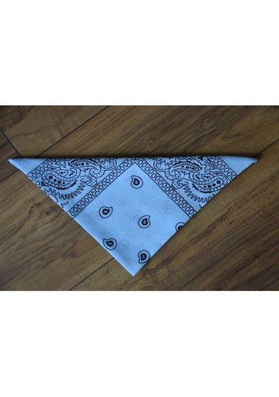 5 Al 4 Öde %100 Pamuk Unisex Etnik Desenli Bandana Turkuaz