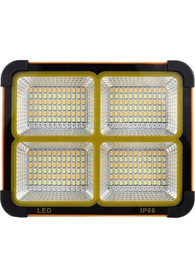 Noas Yl71-0209 Taşınabilir Şarjlı S 200w 6400k Beyaz Işık Solar Led Projektör Çok Renkli