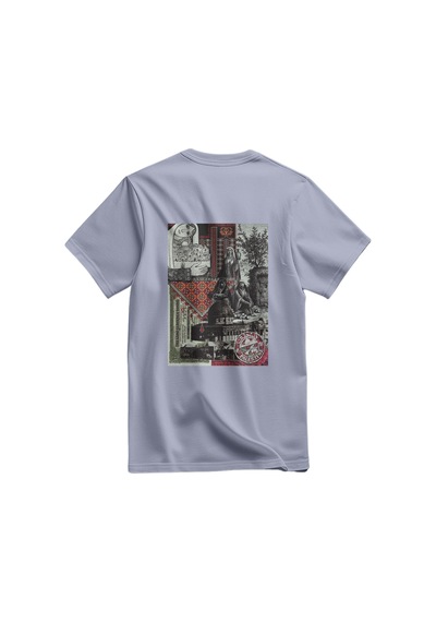 Kısa Kollu Filistinli Eski Gürüntüler Dijital Baskılı Unisex Filistin Tişört S - 2xl T300025 Gri