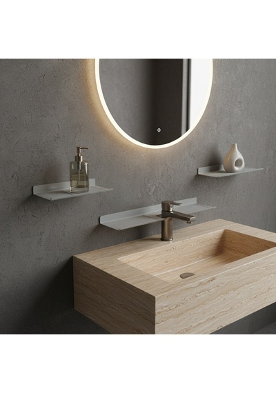 Hamton Linea Shelf Rfo - Mutfak Banyo Raf Organizeri - Gold - Yapışkanlı
