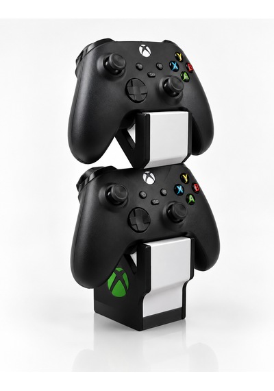 Xbox Uyumlu Oyun Kolu Standı Masaüstü Gamepad Tutucu Siyah Beyaz 17.5 Cm