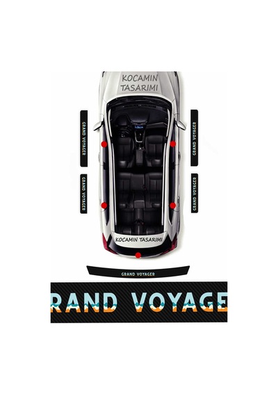 Premium Chrysler Grand Voyager Karbon Kapı Eşiği Koruma Seti 4 Kapı 1 Bagaj 5 Parça Dayanıklı Folyo