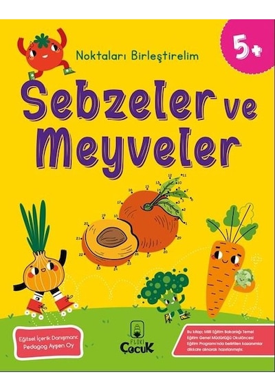 Noktaları Birleştirelim - Sebzeler ve Meyveler- Floki Çocuk