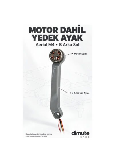 Aerial M4 Drone B Arka Sol Ayak - Motor Dahil Yedek Parça - 922280059