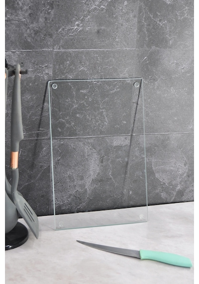 Saydam Cam Kesme Tahtası - Kesme Tablası 30 x 40 CM
