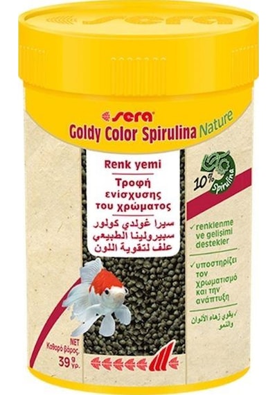Sera Goldy Color Spirulina Japon Balığı Granül Renk Yemi 100 Ml