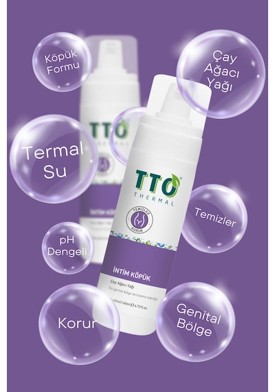 Tto Çay Ağacı Yağı İçeren Ph Dengeli Genital Bölge Temizleyici İntim Köpük 140 ML