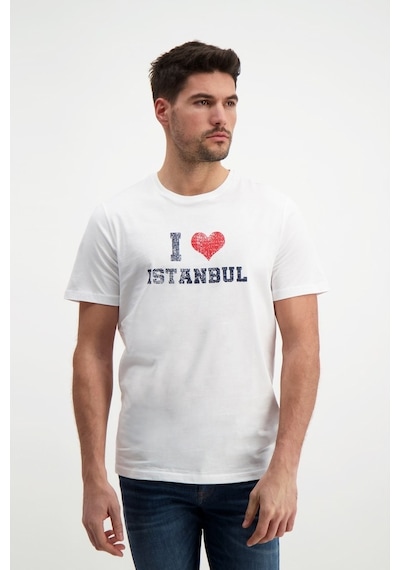 Rich Erkek Bisiklet Yaka Baskılı T-Shirt %100 Pamuk Tişört (481343959)