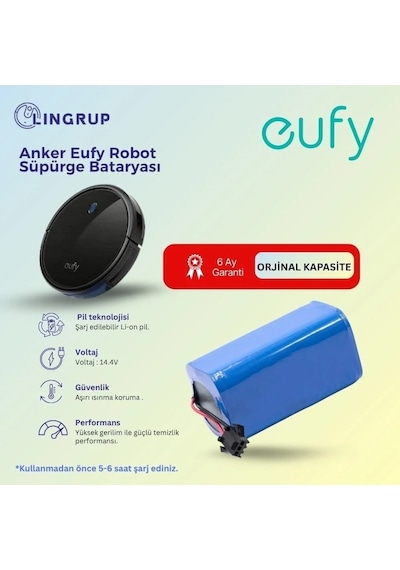 Anker Eufy Robovac 15c Robot Süpürge Uyumlu Batarya 2900 Mah -