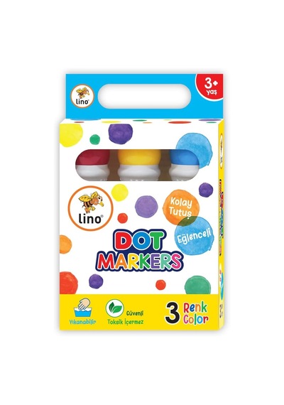 Lino Dot Markers 3' Lü Yıkanabilir Boya