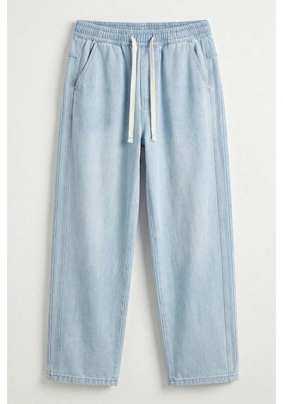 Bigdart Erkek Rahat Kesim Baggy Jean Pantolon 30076 - Mavi