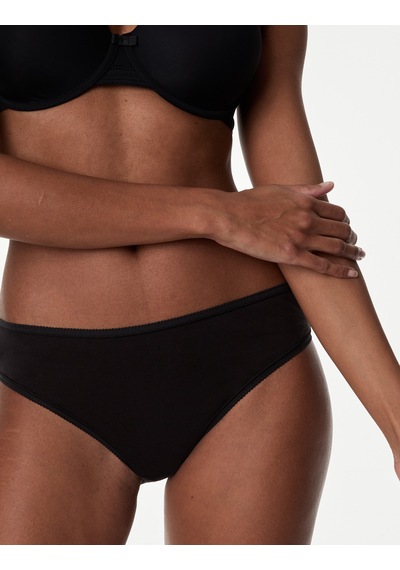 Marks & Spencer 5'li Saf Pamuklu Bikini Külot Seti T61008800N Siyah