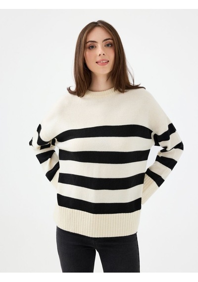 LOFT Oversize Kadın Kazak Lf2041701 Q1.v1 Ekru