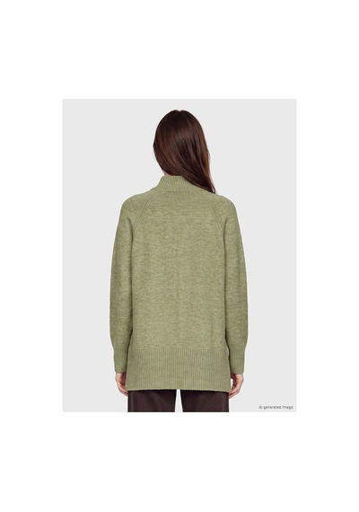 LC Waikiki Alıta Cıty Farkıyla Lcw Modest Yeşil Triko Düz Oversize Kadın Tunik Yesil - 931191194 Yesil LC Waikiki Alıta Cıty Farkıyla Lcw Modest Yeşil Triko Düz Oversize Kadın Tunik Yesil - 931191194 Yesil