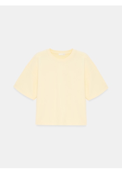 Dilvin 31017 %100 Pamuk Basic T-shirt-açık Sarı