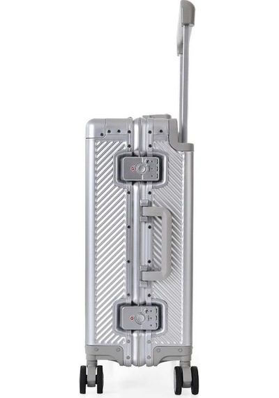 Ççs Ccs 5251 Çekçekli Alüminyum Kasa Kabin Valiz Gri DUMMY 175405423 429