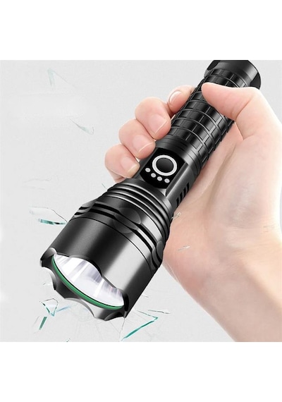 Relax-30 Taktik Şarjlı El Feneri Type-c 5000mah Bataryalı Ultra Güçlü