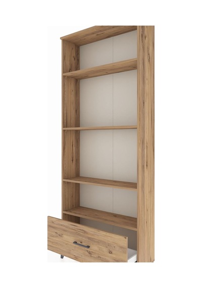 Arges Dolap 4 Raflı Tek Çekmeceli 88x30x221 Çam-çam Çam
