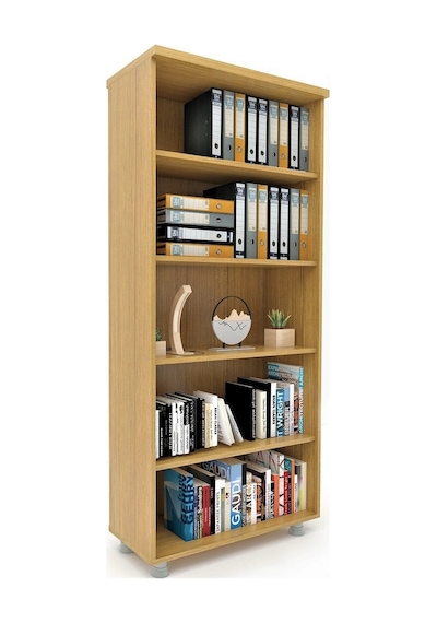 Modüler Dünyası Büyük Boy Kitaplık Dosya Dolabı Teak - 80X35X188 Teak