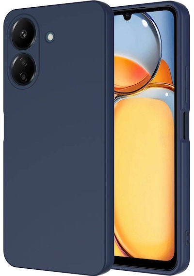 Forzacase Xiaomi Redmi 13c İle Uyumlu Liquid Serisi İçi Kadife Lansman Silikon Kılıf Lacivert