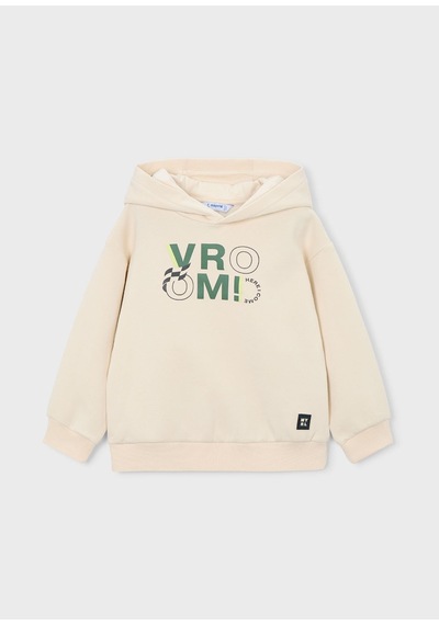 Mayoral Erkek Çocuk Kapşonlu İki İplik Sweatshirt Krem