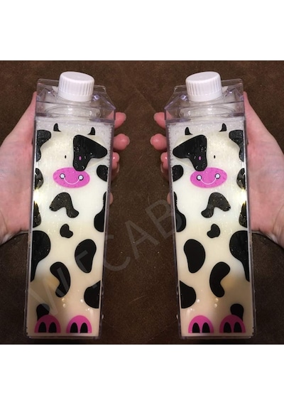 1 Adet 500ml Mika Süt Bardağı Su Kahve Içecek Şişesi Cam Değildir Çok Renkli