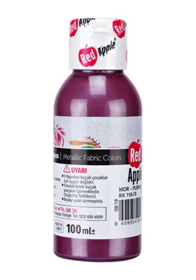 Metalik Kumaş Boyası 100 Ml Mor Mor