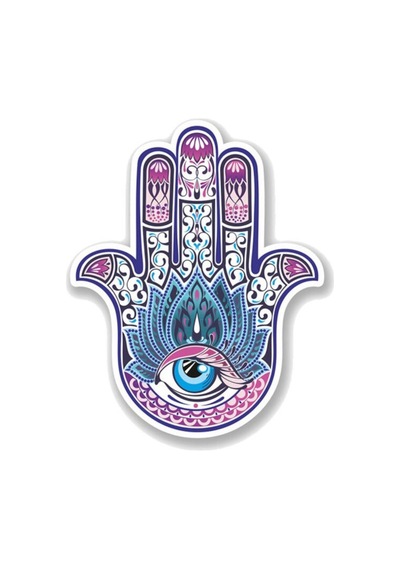 Hamsa El Araba Sticker Yapıştırma 18Cm