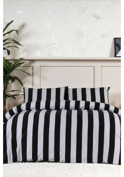 Elart Brad Nevresim Takımı King Size Digital Baskılı %100 Pamuk Saten 4 Parça 240x220 Cm Antrasit Antrasit