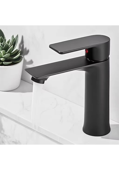 Fawer Faucet & Shower Siyah Lavabo Bataryası - 600 -by Siyah