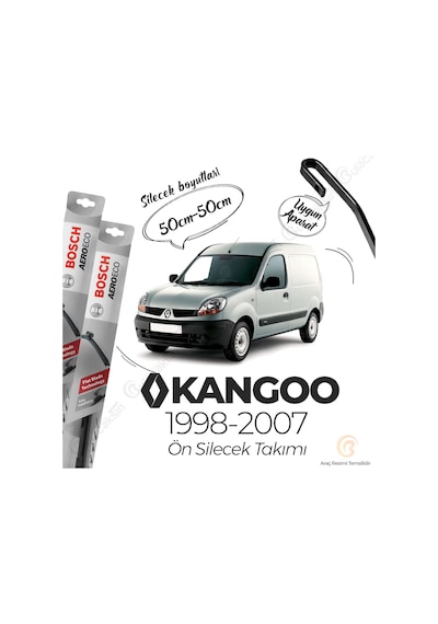 Renault Kangoo Muz Silecek Takımı 1998-2007 Bosch Aeroeco
