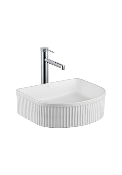 E-w1005mb Tezgah Üstü Lavabo Mat Beyaz Renkli