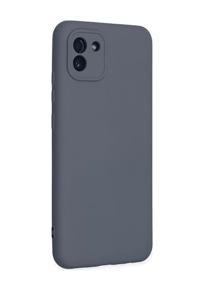 Newface Samsung Galaxy A03 Kılıf Nano İçi Kadife Silikon - Gri
