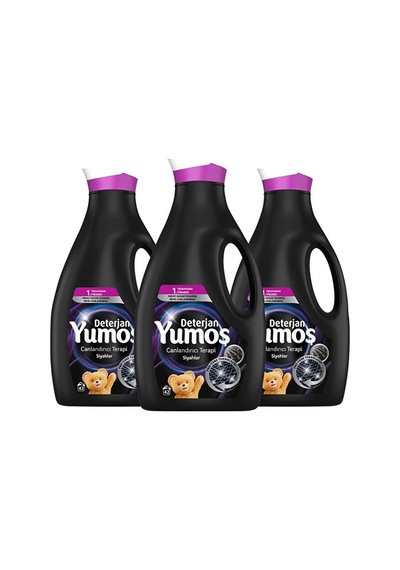 Yumoş Sıvı Bakım Çamaşır Deterjanı Siyah Ve Koyu Renkli Giysiler 2950 ML
