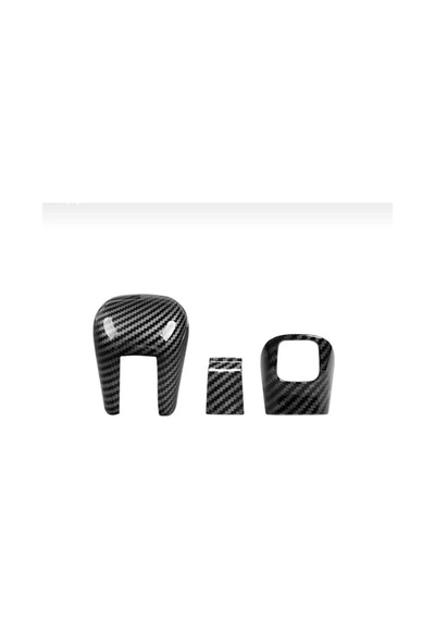 Honda Civic 2016-2021 Kasa Sedan Makyajsız Makyajlı Ve Fk7 Hatchback 3lü Set Anahtarlık  Karbon - Siyah