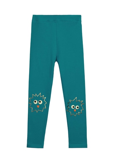 Lovetti Koyu Petrol Kız Çocuk Crazy Eyes Baskılı Şardonlu Tayt 9347P020 Koyu Petrol