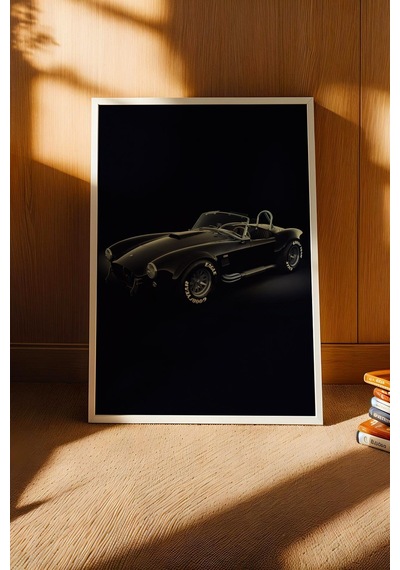 Saturn Ac Shelby Cobra 427 Çerçeveli Tablo Erkek Odası Ve Garaj Dekoru Classic Car Collection