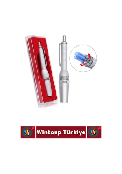 Wintoup Premium Klinik Terapi Ayarlanabilir 3 Uçlu Özel Hijyenik Kutu Hacamat Kalemi 100'lü İğne Hediye