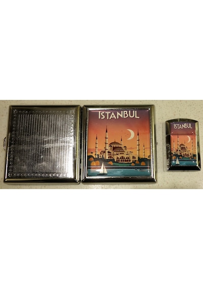 Sigara Tabakası Ve Çakmak Seti-Istanbul