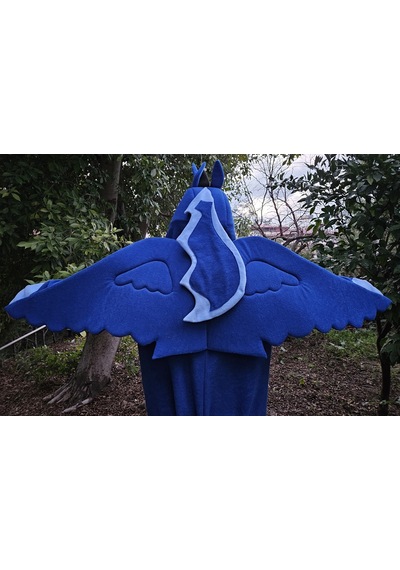 Unicorn Kostümü Yetişkin Unicorn Pijama Tulum Kostüm Mavi