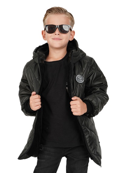 Merdia Kids Erkek Çocuk Su Ve Rüzgar Geçirmez İçi Kürklü Kapüşonlu Mont Baklava Desenli Siyah Merdia Kids Erkek Çocuk Su Ve Rüzgar Geçirmez İçi Kürklü Kapüşonlu Mont Baklava Desenli Siyah