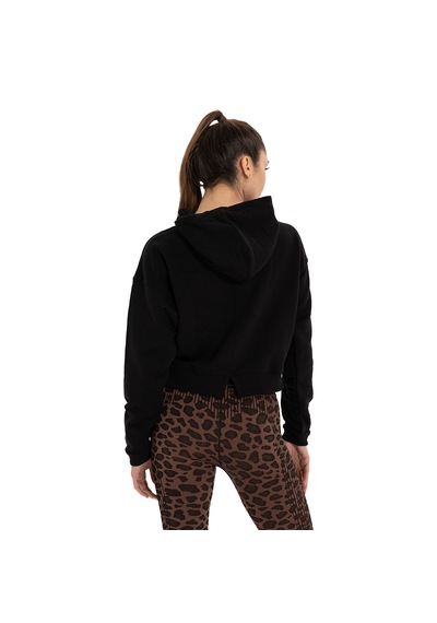 Inguz Kapüşonlu Organik Pamuk Hoodie Siyah