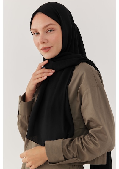 Mirsoy Scarf Jazz Şal - Siyah Siyah