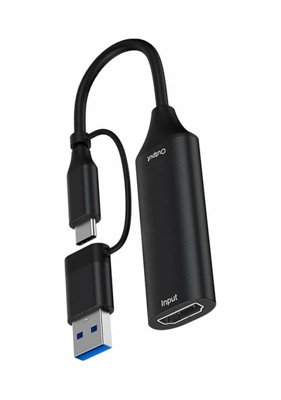 2in1 Hdmı Video Capture Card Usb & Type-c Çift Girişli Kayıt Kartı Video Yakalama Adaptörü