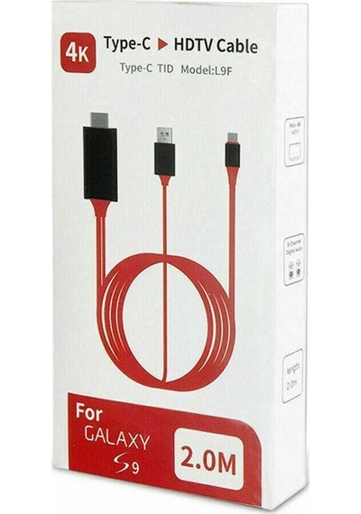 Th+usb Type-c To Hdmı + Usb 2 Metre Kablo 4434