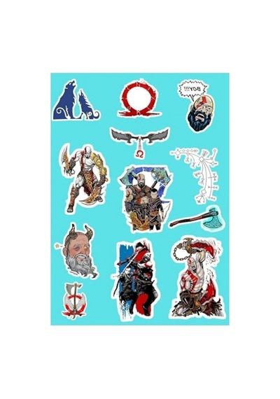 God Of War Sticker Seti