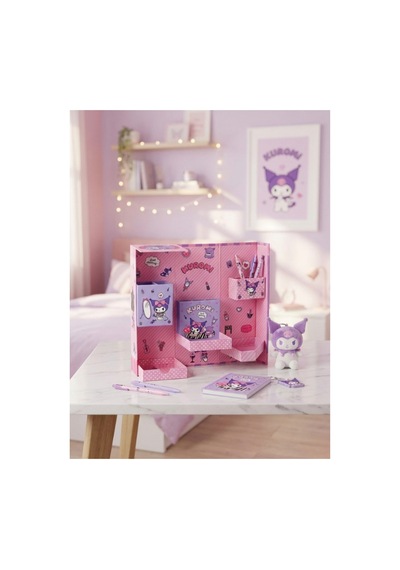 Kuromi Temalı Dik Organizer Kutusu Mor