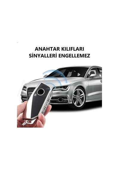Bmw İ7 İ5 İ4 İx X1 X5 X6 X7 Xm 2 3 4 5 7 Serisi G07 F98 G70 G09 Gümüş Tpu Anahtar Kılıfı Siyah