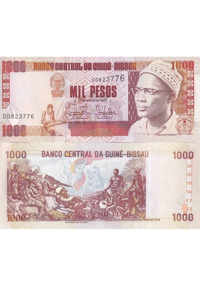 Gine Bissau 1993 Yılı 1000 Pesos Yabancı Kağıt Para Çil Unc Koleksiyon Para