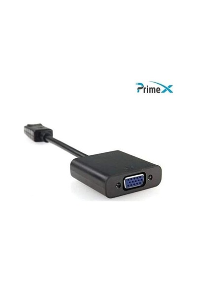 Primex Px-1320 Displayport To Vga Aktif Dönüştürücü, Dp Erkek To Vga Dişi Görüntü Çevirici Adap Standart